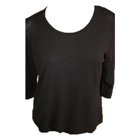 NEW ANGEL three quarter sleeve tunic top in black - Picture 1 of 1